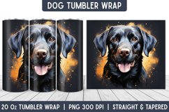 Dog Tumbler Wrap | Tumbler Designs | Sublimation Designs Product Image 1
