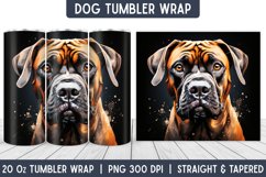 Dog Tumbler Wrap | Tumbler Designs | Sublimation Designs Product Image 1