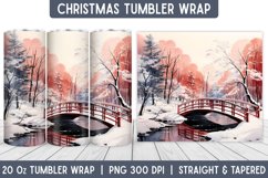 Christmas Tumbler Wrap | Christmas Sublimation | Tumbler Product Image 1