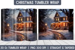 Christmas Tumbler Wrap | Christmas Sublimation | Tumbler Product Image 1