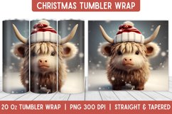 Christmas Tumbler Wrap | Christmas Sublimation | Tumbler Product Image 1