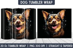 Dog Tumbler Wrap | Tumbler Designs | Sublimation Designs Product Image 1