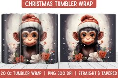 Christmas Tumbler Wrap | Christmas Sublimation | Tumbler Product Image 1