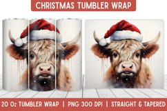 Christmas Tumbler Wrap | Christmas Sublimation | Tumbler Product Image 1
