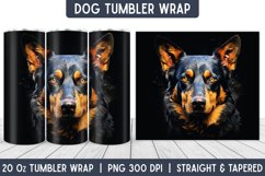 Dog Tumbler Wrap | Tumbler Designs | Sublimation Designs Product Image 1