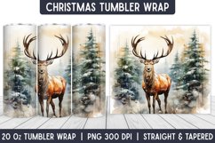 Christmas Tumbler Wrap | Tumbler | Christmas Sublimation Product Image 1