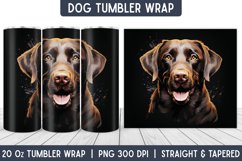 Dog Tumbler Wrap | Tumbler Designs | Sublimation Designs Product Image 1