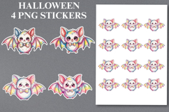 Halloween bat Stickers Png | Printable Product Image 1