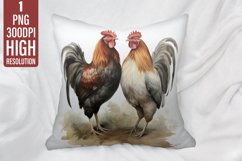 Chicken Pillow Case Sublimation | Pillow Cover Design Product Image 1