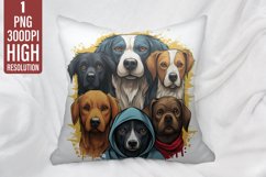 Dogs Pillow Case Sublimation | Pillow Cover Design Product Image 1