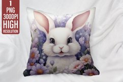 Rabbit Pillow Case Sublimation | Pillow Cover Design Product Image 1