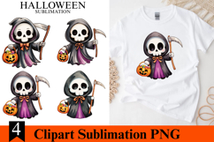 4 Halloween Grim Reaper Clipart PNG | Spooky Season Png Product Image 1