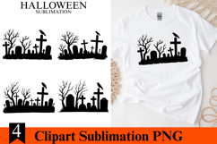4 Halloween Graveyard Clipart PNG | Spooky Season Png Product Image 1