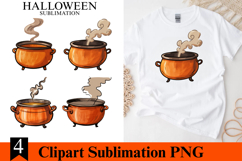 4 Halloween Cauldron Clipart PNG | Spooky Season Png Product Image 1