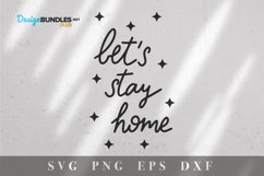Let's stay home SVG|Motel Keychain svg Product Image 2