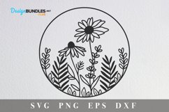 Keychain design|Wildflowers svg Product Image 2