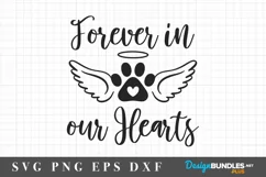 Angel Wings, Dog Paw SVG, Pet Memorial SVG cut file Product Image 2