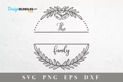Christmas family monogram svg|Christmas family design Product Image 2