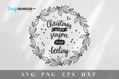 Christmas Round Sign svg|Christmas quotes svg Product Image 4