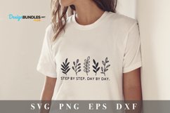 Step by step Day by day SVG- Funny Quote SVG Product Image 3
