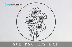 Keychain design|Wildflower bouquet svg Product Image 3