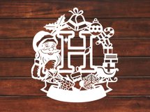 Christmas Santa Elements SVG Letter H Product Image 3