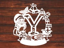 Christmas Santa Elements SVG Letter Y Product Image 3
