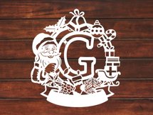 Christmas Santa Elements SVG Letter G Product Image 3