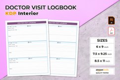 colorful Doctor Visit Tracker template in 3 different sizes
