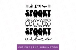 Spooky Vibes Groovy PNG Sublimation Design Product Image 1