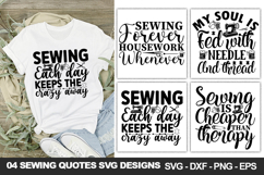 Sewing Quotes SVG Bundle, Sewing Shirt &amp; Craft Designs Product Image 4