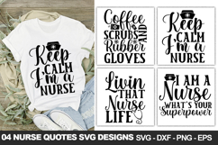 Nurse Quotes SVG Bundle , Nurse Shirt &amp; Craft Designs Product Image 5