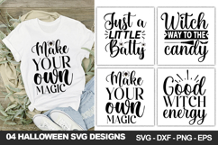 Halloween Quotes SVG Bundle, Halloween Shirt &amp; Craft Designs Product Image 5