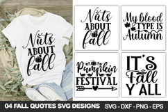 Fall Quotes SVG Designs | Fall Shirt &amp; Craft Designs Product Image 1