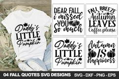 Fall Quotes SVG Designs | Fall Shirt &amp; Craft Designs Product Image 1
