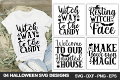 Halloween Quotes SVG, Halloween Shirt &amp; Craft Designs Product Image 1