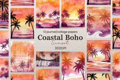 Watercolor Boho Sunset Product Image 1