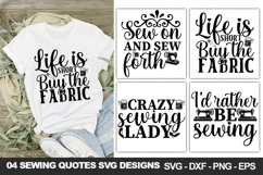 Sewing Quotes SVG Bundle, Sewing Shirt &amp; Craft Designs Product Image 6