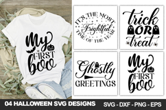 Halloween Quotes SVG Bundle, Halloween Shirt &amp; Craft Designs Product Image 3