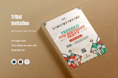 Tribal Birthday Invitation Product Image 1