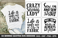 Sewing Quotes SVG Bundle, Sewing Shirt &amp; Craft Designs Product Image 3