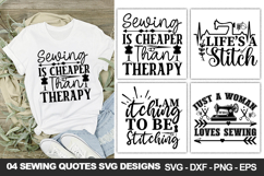 Sewing Quotes SVG Bundle, Sewing Shirt &amp; Craft Designs Product Image 2