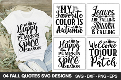 Fall Quotes SVG Designs | Fall Shirt &amp; Craft Designs Product Image 1