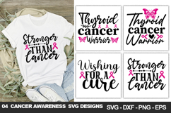 Thyroid Cancer Awareness SVG Bundle, Cancer Shirt &amp; Craft De Product Image 4