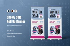 Snowy Sale Roll Up Banner Product Image 1