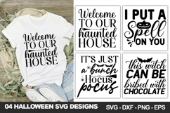 Halloween Quotes SVG Bundle, Halloween Shirt &amp; Craft Designs Product Image 6