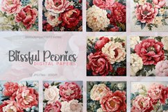 Romantic Peony Digital Papers Product Image 1