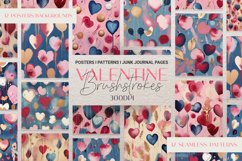 Valentine Brushstrokes Wall Art and Patterns Product Image 1