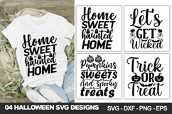 Halloween Quotes SVG, Halloween Shirt &amp; Craft Designs Product Image 1