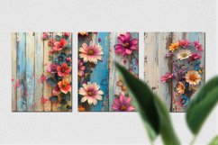 Flowers on Rustic Wood 12 Digital Papers/Posters Product Image 7